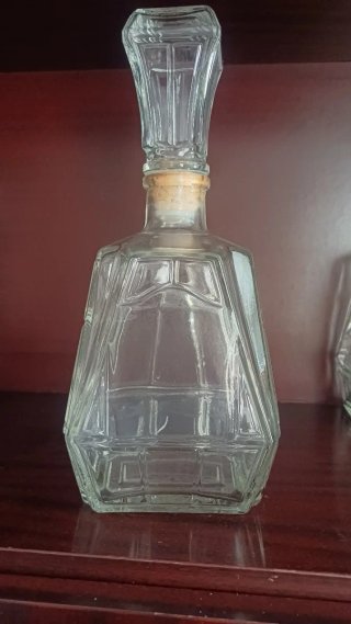 5 Bottiglie Vuote di Whisky Doppia V