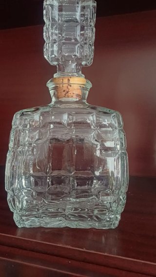 5 Bottiglie Vuote di Whisky Doppia V