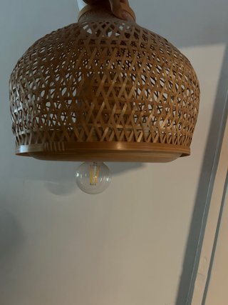 Lámpara de techo de bambú