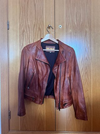 Chaqueta Piel Italiana Vera Pelle Marrón