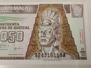 Billete 50 Centavos Quetzal Guatemala 1998