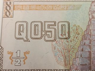 Billete 50 Centavos Quetzal Guatemala 1998