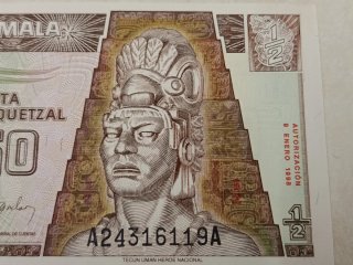 Billete 50 Centavos Quetzal Guatemala 1998