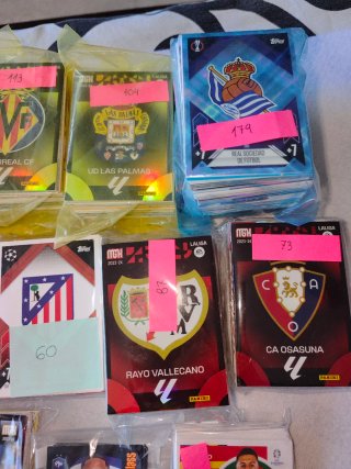 Lotto di figurine di calcio spagnolo