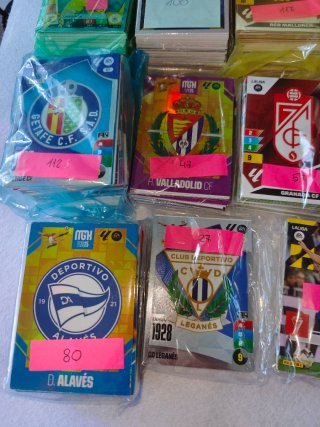 Lotto di figurine di calcio spagnolo