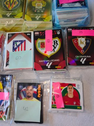 Lotto di figurine di calcio spagnolo
