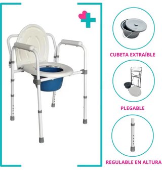 Silla Inodoro y ducha Portatil para Adultos
