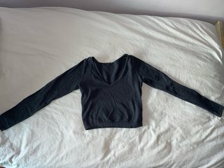 Camiseta manga larga Stradivarius gris