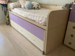Cama nido con cajones y cama supletoria