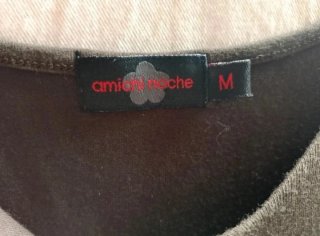 Vestido largo negro Amichi con detalles