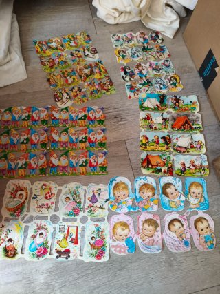 11 Láminas Cromos Troquelados Vintage