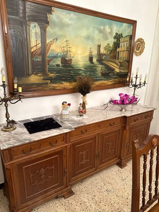 Conjunto comedor clásico madera