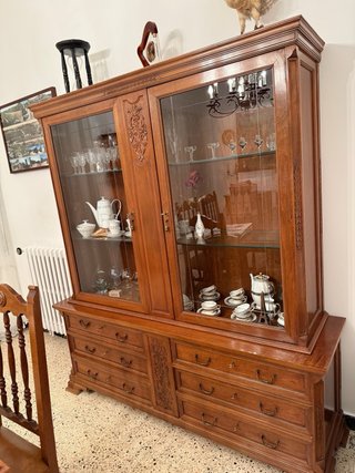Conjunto comedor clásico madera