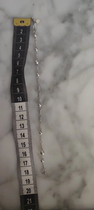 Pulsera de plata con cuentas