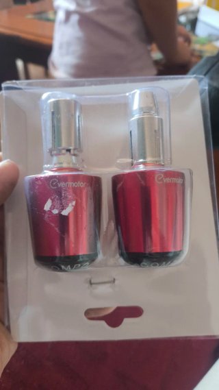 Contrapesos Manillar Evermotor Rojo/Plata