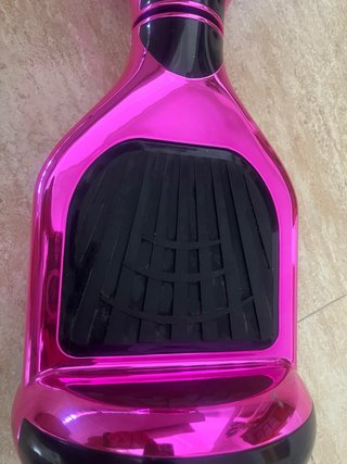 Hoverboard Rosa fucsia metálico con luces LED