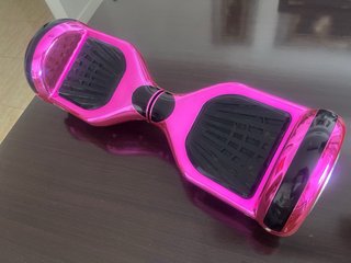 Hoverboard Rosa fucsia metálico con luces LED