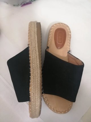 Sandalias negras ante Talla 41