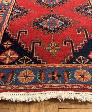 Alfombra vintage tipo pasillo, alfombra persa
