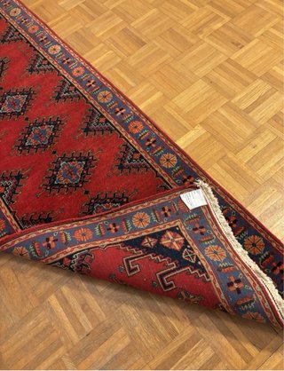Alfombra vintage tipo pasillo, alfombra persa