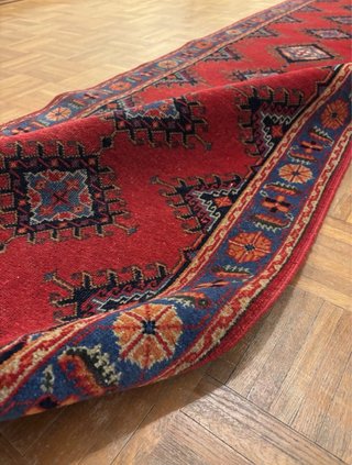 Alfombra vintage tipo pasillo, alfombra persa