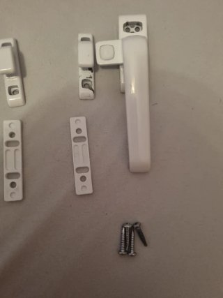 2 Manillas de Aluminio Blancas