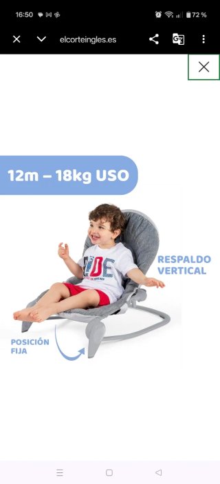 Hamaca bebé evolutiva Chicco