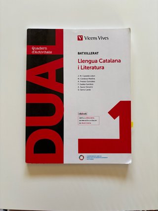 Quadern d’activitats Català 1r batxillerat