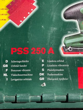 BOSCH. Lijadora pulidora orbital. Mod. PSS 250 A.