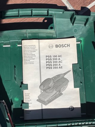 BOSCH. Lijadora pulidora orbital. Mod. PSS 250 A.