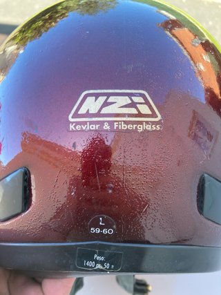 Casco Moto Integral NZI Granate Talla L