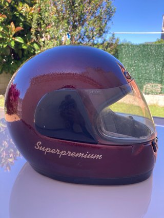 Casco Moto Integral NZI Granate Talla L