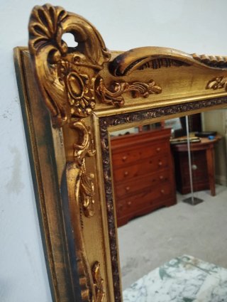 Espejo Antiguo Dorado
