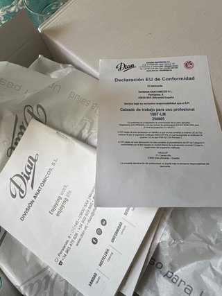 Zuecos sanitarios blancos de piel Dian