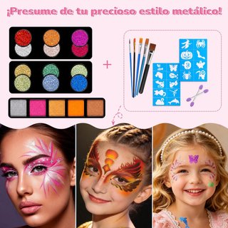 Pintacaras Infantil 48 Colores Lavables
