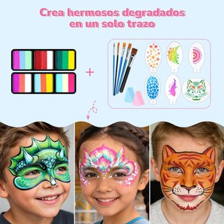 Pintacaras Infantil 48 Colores Lavables