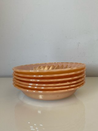 Seis platos hondos Anchor Hocking