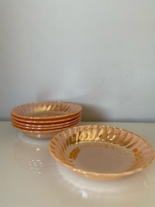 Seis platos hondos Anchor Hocking