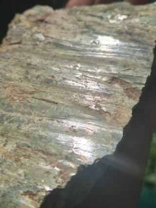 Mineral Espejo de falla con epidota