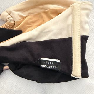 Top bikini Calzedonia beige y negro