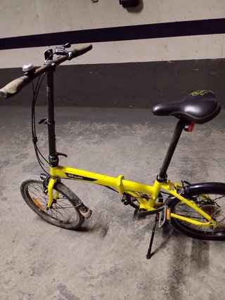 Bicicleta Plegable Amarilla