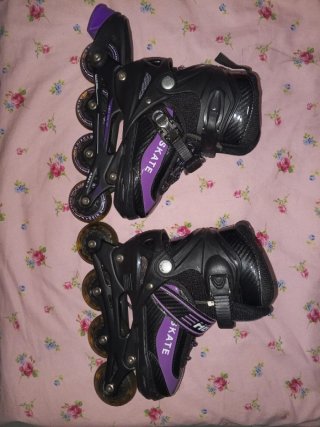 Patines en línea HIBOY negros y morados