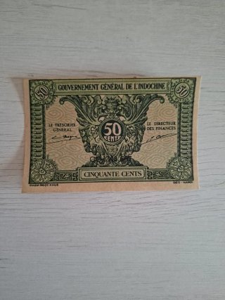Biglietto da 50 Centesimi dell'Indocina Francese