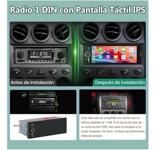 Radio Coche Junsun 1 DIN CarPlay Android Auto