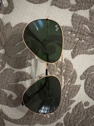 Gafas de Sol Ray-Ban Aviador Doradas Verdes