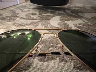 Gafas de Sol Ray-Ban Aviador Doradas Verdes