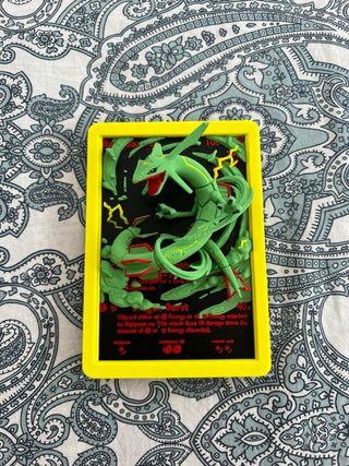 Carta Rayquaza 3D Relieve