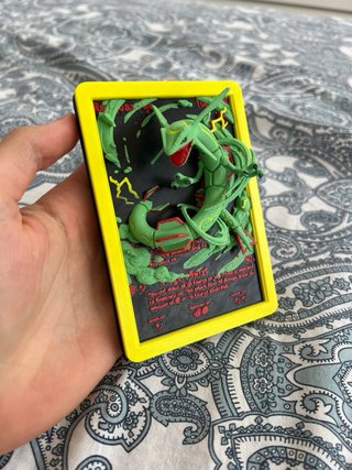 Carta Rayquaza 3D Relieve