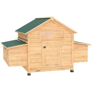 Gallinero Madera Exterior con 2 Nidos