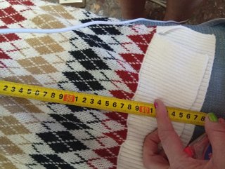 Chaleco de punto Argyle Talla Única